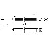 Lampe 1041mm LED 120° 52W 230VAC IP67 Câble 3m - TA0822S02W