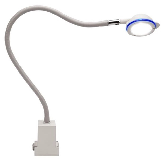 Lampe avec bras flexible 700mm, LED 120°, 4.5W, 230Vac, Gris clair - 960122SF3-Lire la description