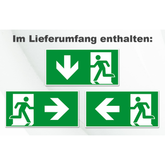LED-Rettungsleuchte L-Lux, zur Pendelmontage, Dauer- und Bereitschaftsschaltung-Beschreibung lesen