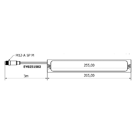 Lampe linéaire 265mm LED RGBW 120° 11W 24VDC IP68 M12 5P+C3m - EY0251S02 Lampe linéaire 265mm LED RGBW 120° 11W 24VDC IP68 M12 5P+C3m - EY0251S02-Lire la description