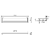 Lampe LED 742mm, 120°, 6150 lm, 40 W, 24Vdc, M12-A 4P - AN0531S02