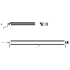 Lampe linéaire 504mm LED 110° 5000K 1650lm 18W 24VDC Câble 3m - CA0321S06 Lampe linéaire 504mm LED 110° 5000K 1650lm 18W 24VDC Câble 3m - CA0321S06