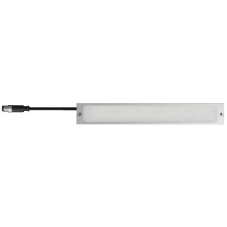 Lampe linéaire 265mm LED 120°, 10 W,  24 Vdc, IP67, M12 3P+C0.3m - EY0121E02-Lire la description