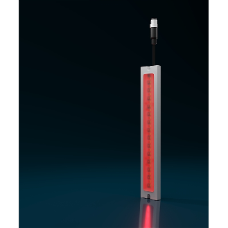 Lampe linéaire 480mm LED RGBW 120° 22W 24VDC IP68 M12 5P+C3m - EY0451S02-Lire la description
