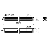Lampe LED 921mm 120° 45,5W 24VDC IP67