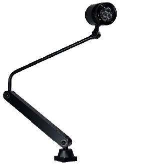 Lampe LED à bras articulé IP67 3LED 40° 6W 24VDC DIMMER - SR0321BL5-Lire la description