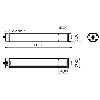 Lampe 441mm LED 120° 19,5W 230VAC IP67 M12A 4P - TA0322S01W