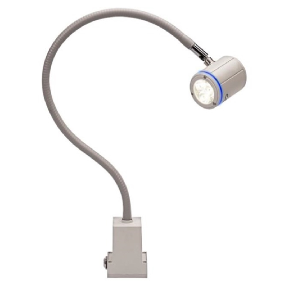 Lampe bras flexible 700mm, LED 40°, 3W, 230Vac, DIMMER, Gris clair - SF0322S08 Lampe bras flexible 700mm, LED 40°, 3W, 230Vac, DIMMER, Gris clair - SF0322S08-Lire la description