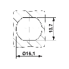 Câble adaptateur, pigtail 50 cm, N (femelle) -> RSMA (mâle) - RAD-PIG-EF316-N-RSMA