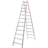 Sprossenstehleiter beids.2x12 Sprossen AH 4,10m
