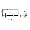 Passage de cloison M12 Fem Droit 12p/12 fils (12 x 0.14mm²) 2m, 30V - BCC M45C-0000-1A-RM081-020 (BCC0E5A)