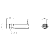 Passage de cloison M08 Fem Droit 4p/4 fils (4 x 0.25mm²) 2m, 30V - BCC M354-0000-10-RM050-020 (BCC0E38)