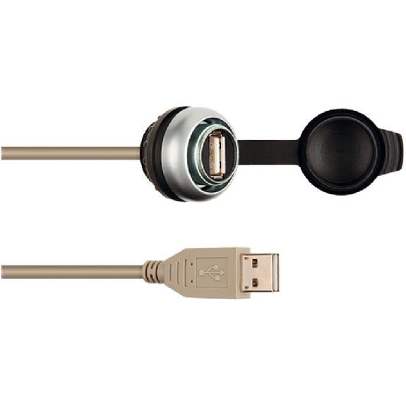 Passage de cloison MSDD USB 3.0 forme A avec câble - 2m - 4000-73000-0180000 | MSDD Passage de cloison MSDD USB 3.0 forme A avec câble - 2m - 4000-73000-0180000 | MSDD-Lire la description