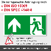 Rettungszeichen Rettungsweg geradeaus, Kunststoff, 300x150mm, ASR A1.3, DIN EN ISO 7010