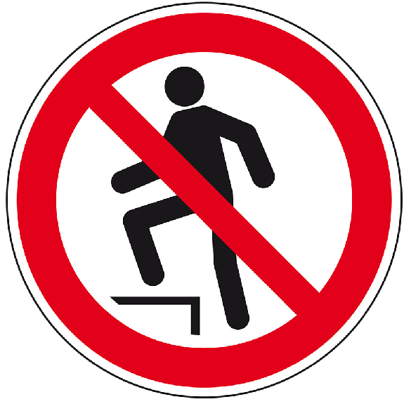 Verbotsschild Aufsteigen verboten, Folie, selbstklebend, Ø 200mm, DIN EN ISO 7010 P019 Verbotsschild Aufsteigen verboten, Folie, selbstklebend, Ø 200mm, DIN EN ISO 7010 P019-Beschreibung lesen