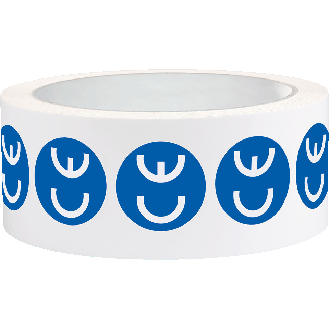 CE-Zeichen, RoHS konform, rund, blau/weiß, Folie, selbstklebend, Ø 20mm, 1000/Rolle-Beschreibung lesen