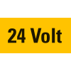 Warnschild 24 Volt, RoHS konform, Folie, selbstklebend, 52x26mm, 10/Bogen