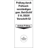 Grundetikett Prüfsachverst.BetrSichV §14, DGUV Vorschr.52, Nächste Prüfung, Folie, 40x100mm, 5/Bogen, DGUV Grundetikett Prüfsachverst.BetrSichV §14, DGUV Vorschr.52, Nächste Prüfung, Folie, 40x100mm, 5/Bogen, DGUV