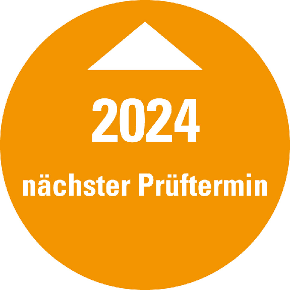 Systemprüfplakette Nächster Prüftermin 2024, orange, Folie, Ø 30mm, 10/Bogen Systemprüfplakette Nächster Prüftermin 2024, orange, Folie, Ø 30mm, 10/Bogen-Beschreibung lesen