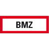 Feuerwehrschild BMZ, Folie, selbstklebend, 210x74mm, DIN 4066 Feuerwehrschild BMZ, Folie, selbstklebend, 210x74mm, DIN 4066