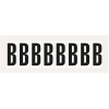 Buchstabe B, weiß/schwarz, Folie, Schrifthöhe 50mm, 65,0x29,8mm, 10/Bogen