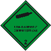 Verpackungskennzeichen Klasse 2.2, Non-flammable..., Folie, seewasserbeständig, 100x100mm, IMDG-Code, GGVSEB, ADR, IATA Verpackungskennzeichen Klasse 2.2, Non-flammable..., Folie, seewasserbeständig, 100x100mm, IMDG-Code, GGVSEB, ADR, IATA