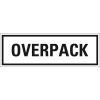 Verpackungskennzeichen OVERPACK, Folie, seewasserbeständig, 147x50 mm, 500/Rolle, IMDG-Code, GGVSEB, ADR Verpackungskennzeichen OVERPACK, Folie, seewasserbeständig, 147x50 mm, 500/Rolle, IMDG-Code, GGVSEB, ADR