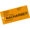 Qualitätsanhänger Nacharbeit, orange, Karton, mit Metallöse, 66x140mm, 100/VE Qualitätsanhänger Nacharbeit, orange, Karton, mit Metallöse, 66x140mm, 100/VE