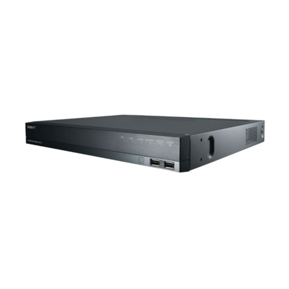 XRN-820S Hanwha Vision, Netzwerk Video Rekorder, 8 Kanal, 100Mbps, 2x SATA, HDMI, ohne HDD, PoE Switch-Lire la description