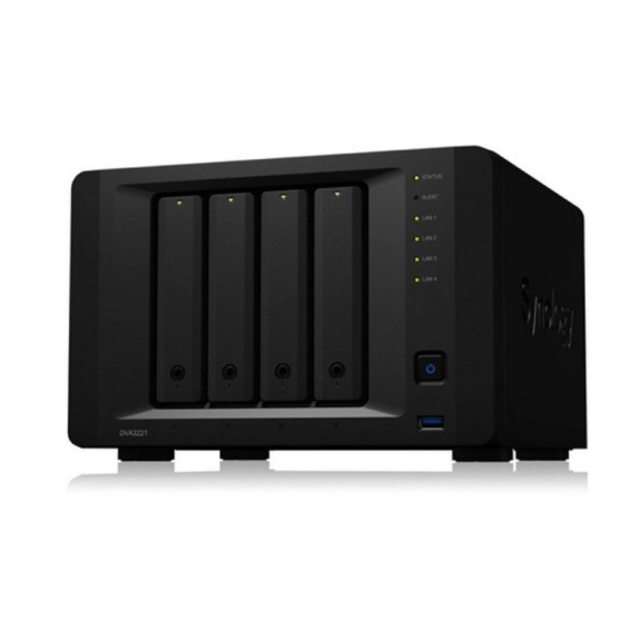 DVA3221 Synology, Netzwerk Video Rekorder, 4 Bay , ohne HDD, USB 3.0, 8 GB DDR4 , 32 Kanäle, GeForce GTX 1650 DVA3221 Synology, Netzwerk Video Rekorder, 4 Bay , ohne HDD, USB 3.0, 8 GB DDR4 , 32 Kanäle, GeForce GTX 1650-Beschreibung lesen