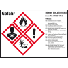 Gefahrstoffetikett Diesel leicht UN 1202, GefStoffV/GHS/CLP, 148x105mm, 4/Bogen Gefahrstoffetikett Diesel leicht UN 1202, GefStoffV/GHS/CLP, 148x105mm, 4/Bogen