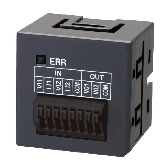 NX1P 2x Entrées / 2 x Sorties analogiques, 0 -10 V ou 4-20 mA - NX1W-MAB221-Lire la description