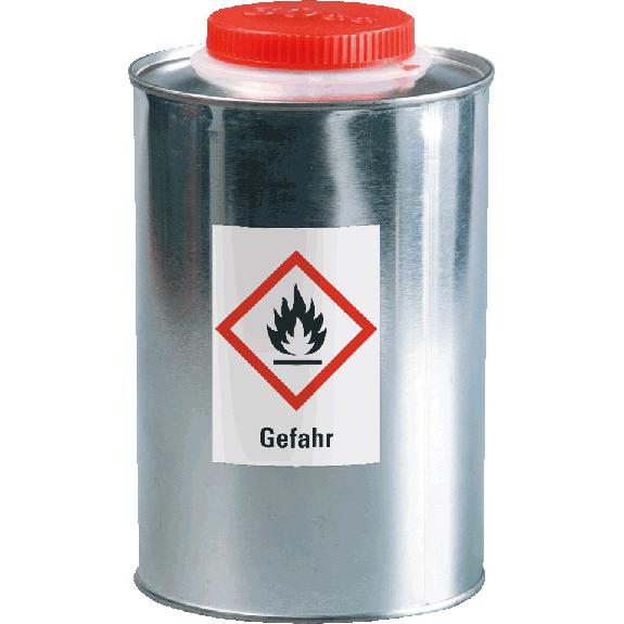 Gefahrensymbol Flamme GHS 02, Gefahr, Haftpapier, permanent, 37x52mm, 1000/Rolle, GHS-Verordnung-Beschreibung lesen