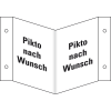 Rettungs-Nasenschild blanko, Kunststoff, 200x200mm