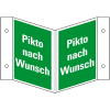 Rettungs-Nasenschild blanko, Kunststoff, 200x200mm