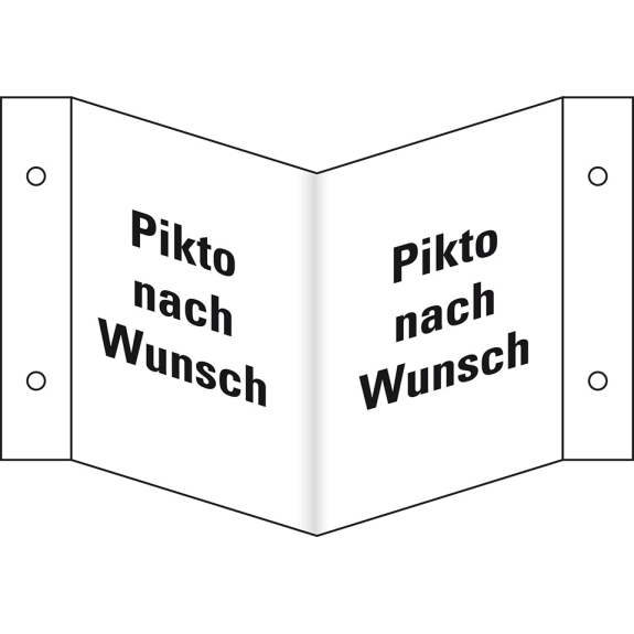 Rettungs-Nasenschild blanko, Kunststoff, 200x200mm Rettungs-Nasenschild blanko, Kunststoff, 200x200mm-Beschreibung lesen