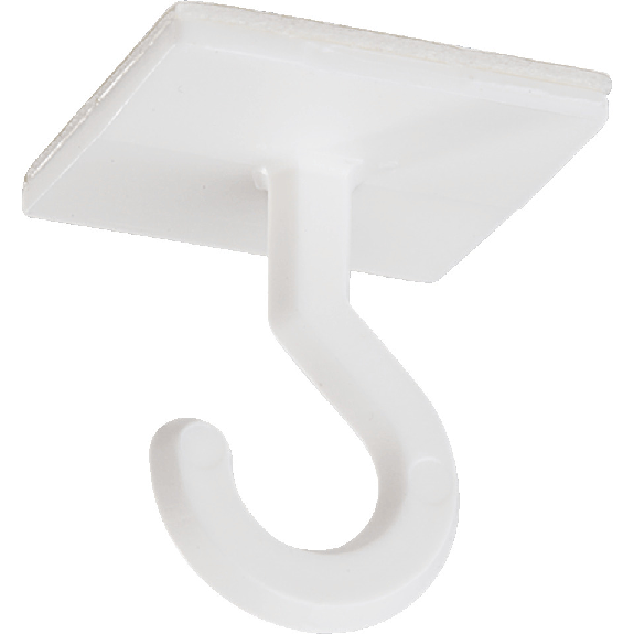 Deckenhaken, zur Deckenbefestigung, weiß, Kunststoff, selbstklebend, 25x25mm, 10/VE Deckenhaken, zur Deckenbefestigung, weiß, Kunststoff, selbstklebend, 25x25mm, 10/VE-Beschreibung lesen