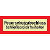 PERMALIGHT power langnachleuchtend Feuerwehrschild Feuerschutzabschluss..., Folie, 297x105mm