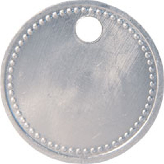 Schlüsselmarken, blanko, Perlrand , Aluminium, Ø 30mm, 100/VE Schlüsselmarken, blanko, Perlrand , Aluminium, Ø 30mm, 100/VE-Beschreibung lesen