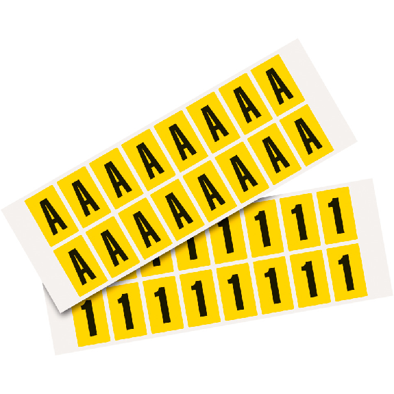 Pfeil, gelb/schwarz, Folie, Schrifthöhe 25mm, 22x36mm, 320 Stück/VE Pfeil, gelb/schwarz, Folie, Schrifthöhe 25mm, 22x36mm, 320 Stück/VE-Beschreibung lesen