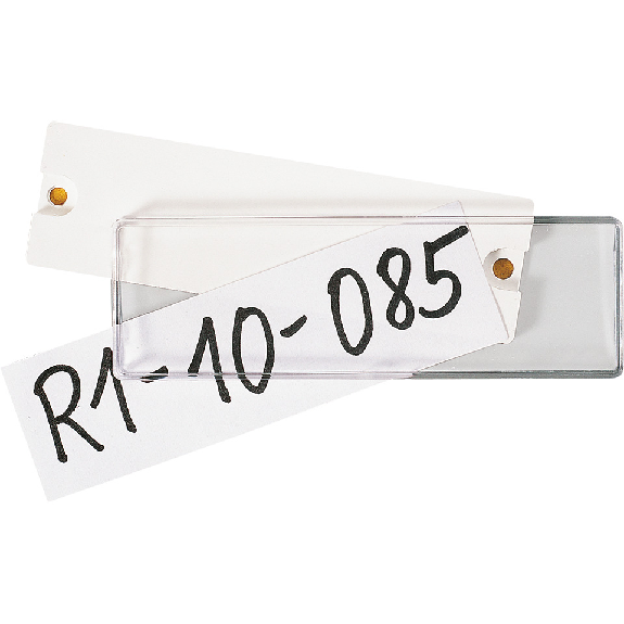 PANEL-Script, zum Ankleben oder- schrauben, transparent, 72x18mm, 100/VE-Beschreibung lesen