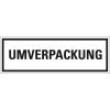 Verpackungskennzeichen UMVERPACKUNG, Folie, seewasserbeständig, 147x50 mm, 500/Rolle, IMDG-Code, GGVSEB, ADR Verpackungskennzeichen UMVERPACKUNG, Folie, seewasserbeständig, 147x50 mm, 500/Rolle, IMDG-Code, GGVSEB, ADR