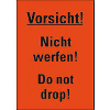 Verp.etikett Vorsicht Nicht...,leuchtrot,Haftpapier,permanent,105x74mm,500/Rolle Verp.etikett Vorsicht Nicht...,leuchtrot,Haftpapier,permanent,105x74mm,500/Rolle