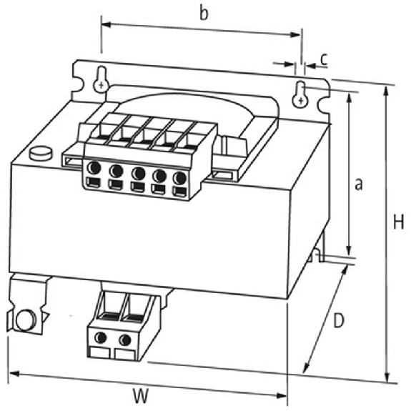 Transfo. cont. isol. MTS 1/2 phase 2500VA IN: 690VAC OUT: 230VAC - 866158 | MST 2500-690/230-Lire la description