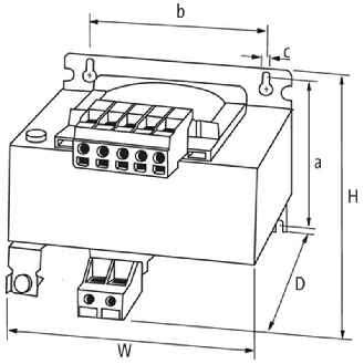 Transfo. cont. isol. MTS 1/2 phase 2500VA IN: 690VAC OUT: 230VAC - 866158 | MST 2500-690/230-Lire la description