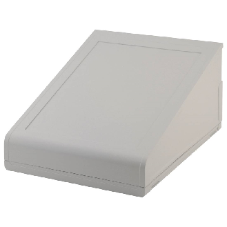 Boitier avec zone clavier à membrane 290,9x198,9x120,4mm, IP40, Gris - UMP 62018-Lire la description