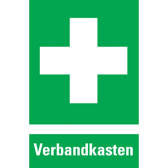 Rettungszeichen-Kombischild Verbandkasten, praxisb., Folie, selbstkl., 300x200mm Rettungszeichen-Kombischild Verbandkasten, praxisb., Folie, selbstkl., 300x200mm-Beschreibung lesen