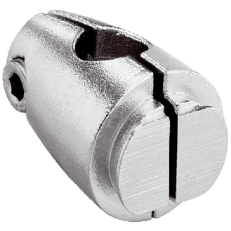 Noix de fixation sur tube Ø12mm sans plaque et sans visserie inox - BEF-KHS-KH3N-Lire la description