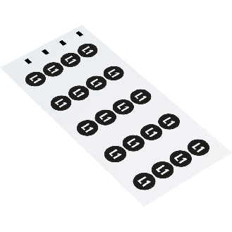 Leiterkennzeichen Wechselstromnetz L1, RoHS konform, Folie, Ø 25mm, 7/Bogen, DIN EN 60445 / IEC 60417-Beschreibung lesen