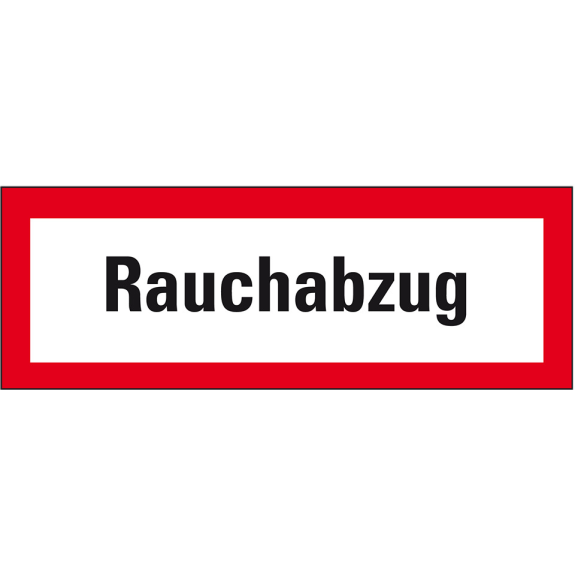 Feuerwehrschild Rauchabzug, Folie, selbstklebend, 148x52mm, DIN 4066 Feuerwehrschild Rauchabzug, Folie, selbstklebend, 148x52mm, DIN 4066-Beschreibung lesen